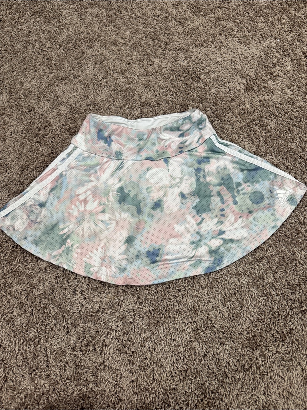 adidas Pastel Floral Circle Skirt - Pink, Green & Blue